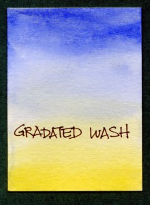 Gradated Watercolor Wash Lesson